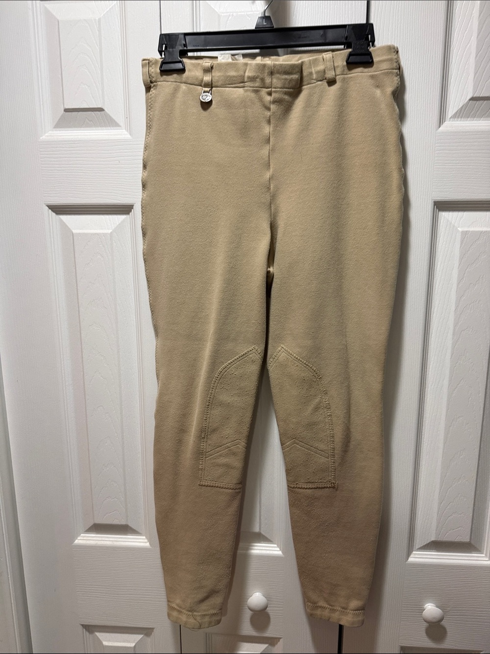Women’s Cropped Riding Breeches in Khaki